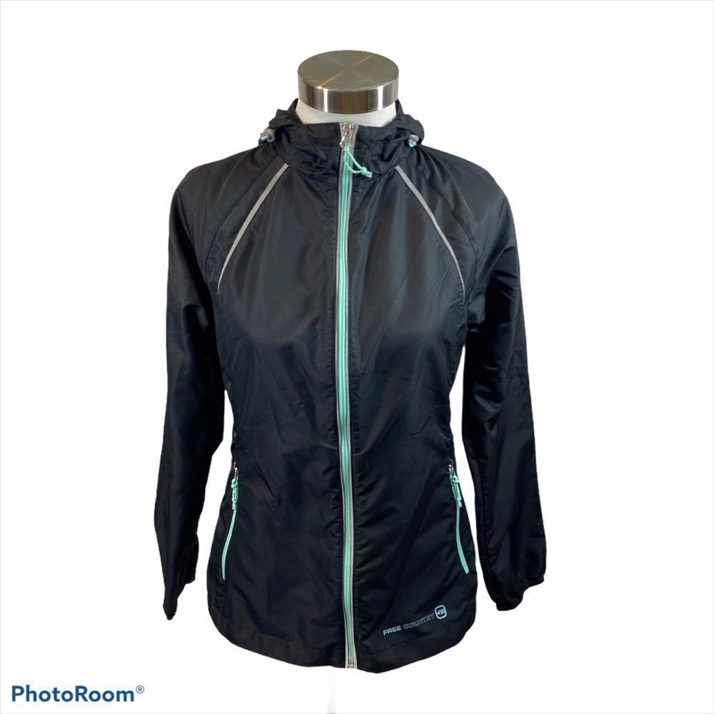 NWOT Free Country Ladies Black Windbreaker Small